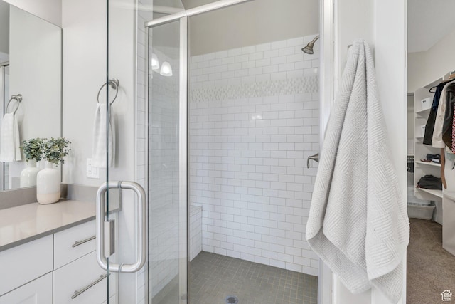 586 S Appenzell Ln W Unit 16, Midway, UT 84049 - bathroom with a shower stall and vanity
