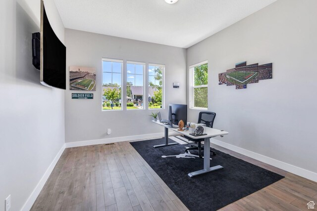 586 S Appenzell Ln W Unit 16, Midway, UT 84049 - office with wood finished floors and baseboards