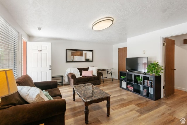 141 E 700 N Unit 29, Provo, UT 84606 - living room featuring a textured ceiling and light wood-type flooring