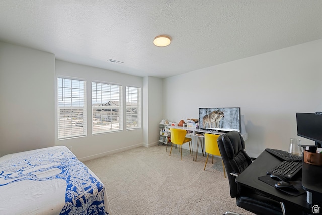 528 S Musk Ave W, Grantsville, UT 84029 - bedroom with carpet, a desk, and a textured ceiling