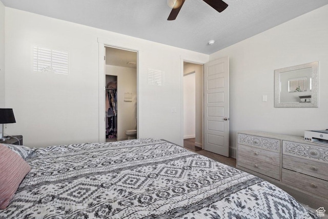 6228 N Boulter Peak Ln, Eagle Mountain, UT 84005 - bedroom with a ceiling fan and a spacious closet