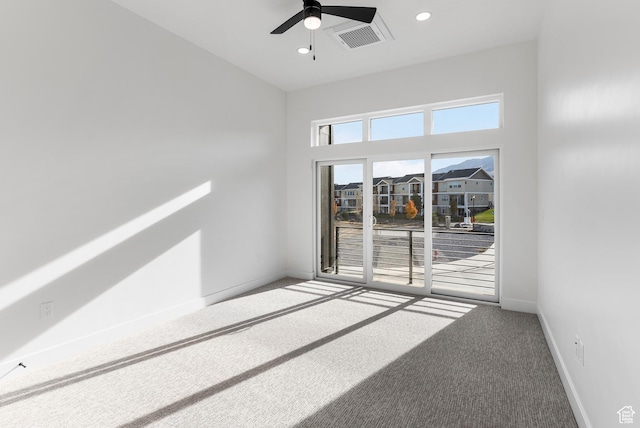 78 Watson Dr, Saratoga Springs, UT 84045 - carpeted spare room with ceiling fan and recessed lighting