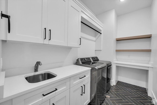 529 E 4290 S, Washington, UT 84780 - washroom with cabinet space, separate washer and dryer, and recessed lighting