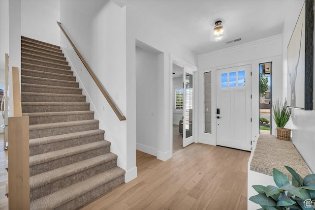 529 E 4290 S, Washington, UT 84780 - entryway with stairway and light wood finished floors