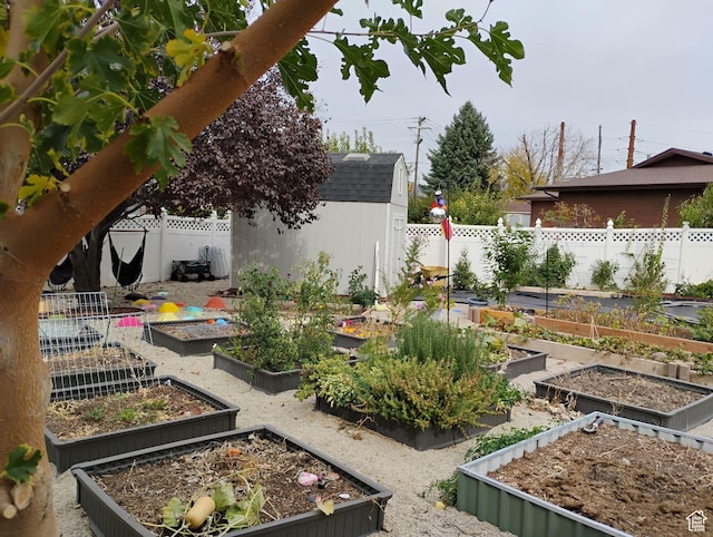 665 S 1040 E, Spanish Fork, UT 84660 - fenced backyard with a shed and a garden