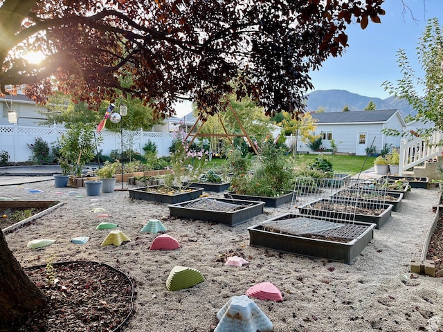665 S 1040 E, Spanish Fork, UT 84660 - view of property's community featuring a garden and a mountain view