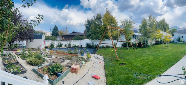 665 S 1040 E, Spanish Fork, UT 84660 - view of yard with a garden and a storage shed