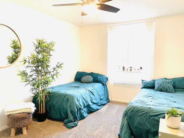 665 S 1040 E, Spanish Fork, UT 84660 - carpeted bedroom with baseboards and a ceiling fan