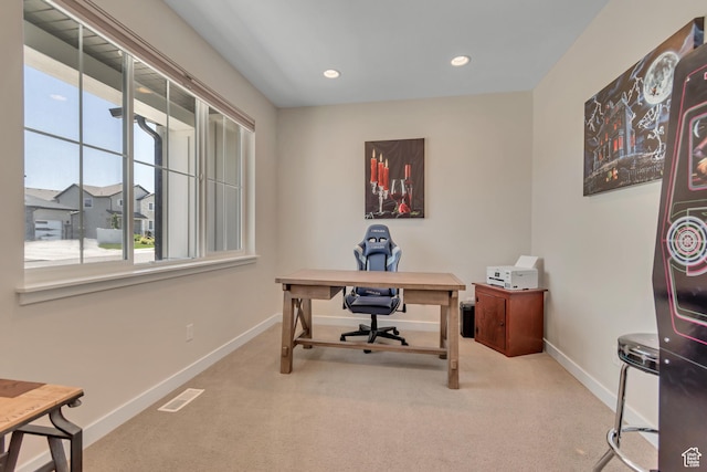 992 W Emily Francis Cir S, Jordan, UT 84095 - carpeted home office featuring baseboards and recessed lighting