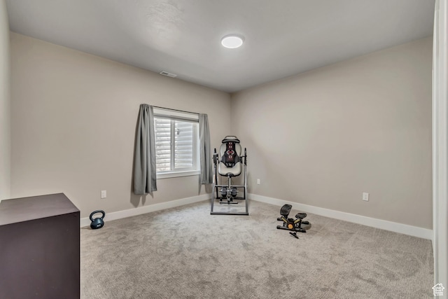992 W Emily Francis Cir S, Jordan, UT 84095 - exercise area featuring carpet and baseboards