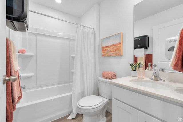 1286 N 375 S Unit 148, Harrisville, UT 84404 - bathroom with vanity, shower / bath combo, and wood finished floors