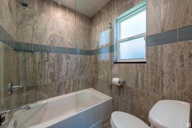 1983 E 1700 S, Salt Lake City, UT 84108 - full bathroom featuring shower / bath combination with glass door and tile walls