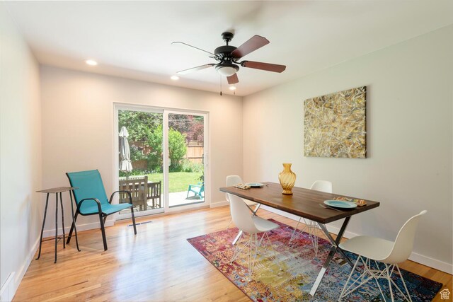 1983 E 1700 S, Salt Lake City, UT 84108 - office space with a ceiling fan, light wood finished floors, and recessed lighting
