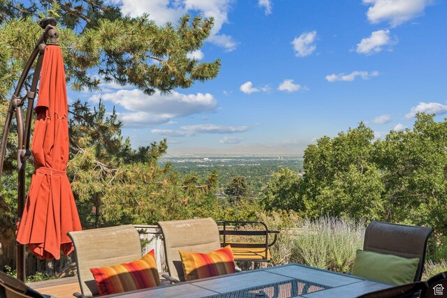4714 S Idlewild Rd, Millcreek, UT 84124 - deck with a forest view
