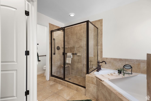 15337 S Eagle Crest Dr E, Draper, UT 84020 - full bath with a bath, a stall shower, and tile patterned flooring