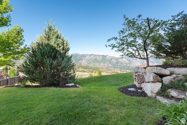 15337 S Eagle Crest Dr E, Draper, UT 84020 - view of yard featuring a mountain view