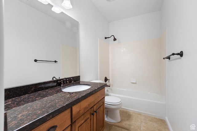 15337 S Eagle Crest Dr E, Draper, UT 84020 - bathroom with vanity, tub / shower combination, and tile patterned flooring