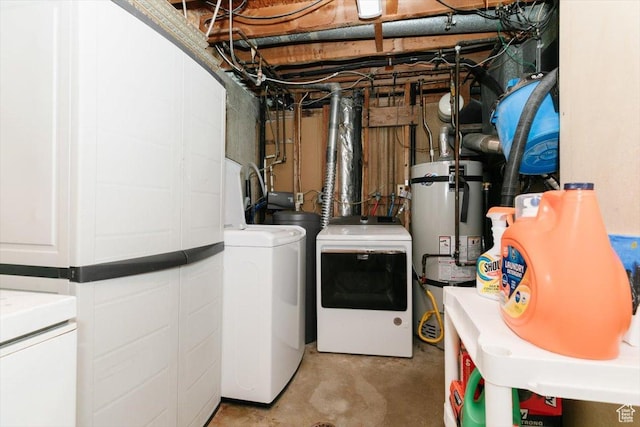 623 W 1635 N, Clinton, UT 84015 - laundry room with washer and dryer and water heater