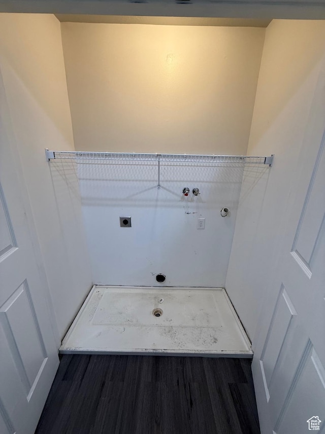 1779 W 1200 S Unit 319, Springville, UT 84663 - laundry room with hookup for an electric dryer, washer hookup, and wood finished floors