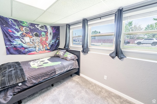 2466 N 1050 W, Clinton, UT 84015 - bedroom with carpet flooring and a drop ceiling