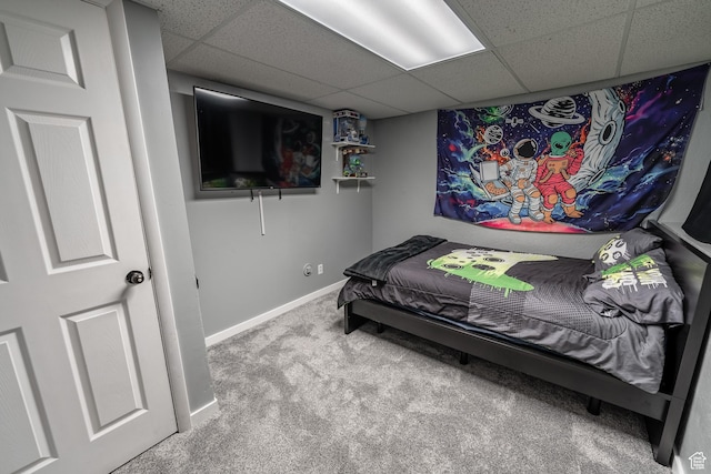 2466 N 1050 W, Clinton, UT 84015 - carpeted bedroom featuring a paneled ceiling
