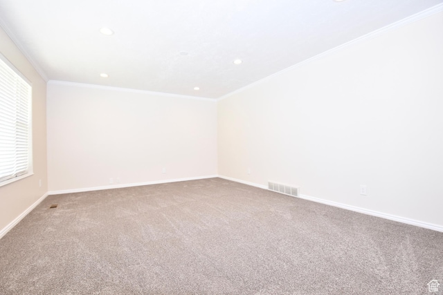 686 E 400 N, Lehi, UT 84043 - carpeted spare room with recessed lighting and crown molding