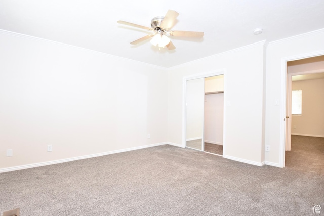 686 E 400 N, Lehi, UT 84043 - unfurnished bedroom with ornamental molding, carpet, and a ceiling fan