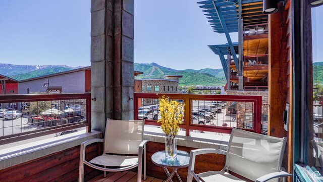 1456 W Newpark Blvd Unit 213, Park City, UT 84098 - balcony with a mountain view