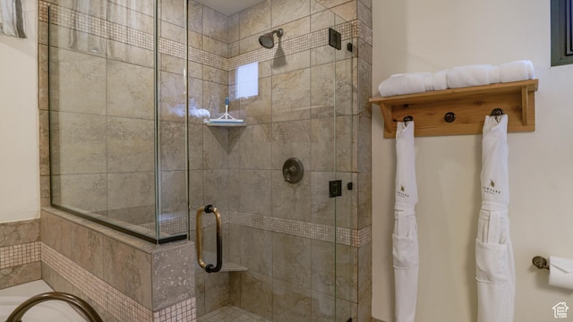 1456 W Newpark Blvd Unit 213, Park City, UT 84098 - bathroom with a stall shower and a garden tub