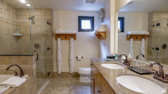1456 W Newpark Blvd Unit 213, Park City, UT 84098 - bathroom with double vanity, a shower stall, and a bath