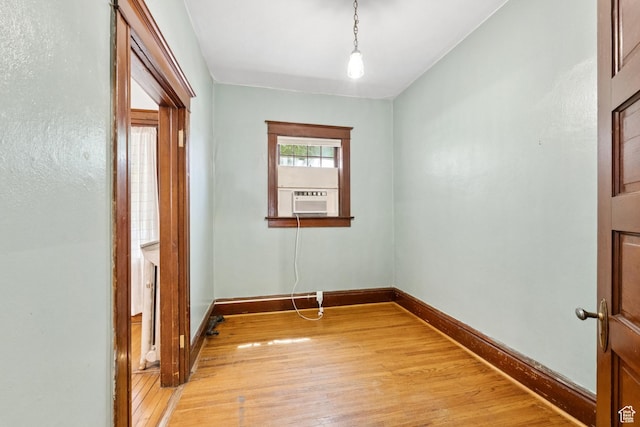 310 S 300 E Unit A2, Salt Lake City, UT 84111 - empty room with light wood-type flooring and cooling unit