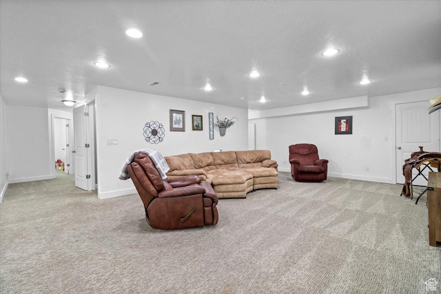 216 E 1370 S, Nephi, UT 84648 - carpeted living area featuring recessed lighting and baseboards