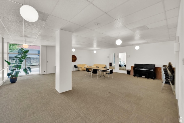 515 S 1000 E Unit 706, Salt Lake City, UT 84102 - below grade area featuring carpet and a drop ceiling