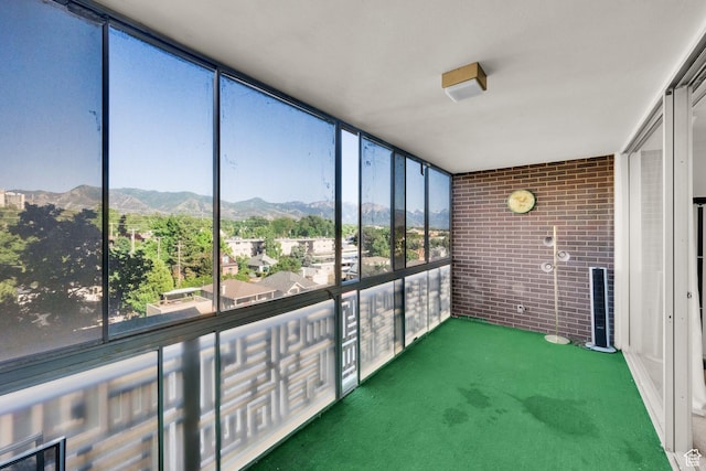515 S 1000 E Unit 706, Salt Lake City, UT 84102 - unfurnished sunroom featuring a mountain view