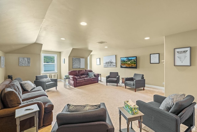 364 N Tanner Ln, Midway, UT 84049 - living area featuring carpet and recessed lighting