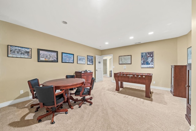 364 N Tanner Ln, Midway, UT 84049 - recreation room featuring light carpet and recessed lighting