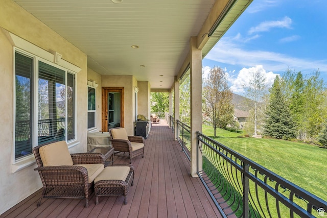 364 N Tanner Ln, Midway, UT 84049 - deck with a yard