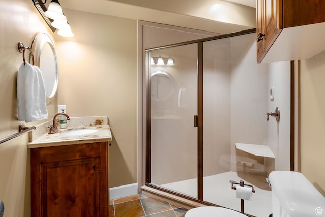 916 Ledgestone Ln, Heber City, UT 84032 - bathroom featuring vanity and a shower stall