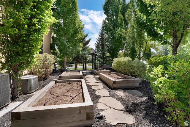 916 Ledgestone Ln, Heber City, UT 84032 - view of patio / terrace featuring a vegetable garden