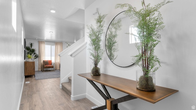 1538 E 720 N Unit 1083, Salem, UT 84653 - entryway featuring wood finished floors and stairs