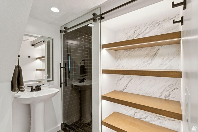 1163 E Blaine Ave, Salt Lake City, UT 84105 - full bathroom featuring a shower stall and a sink