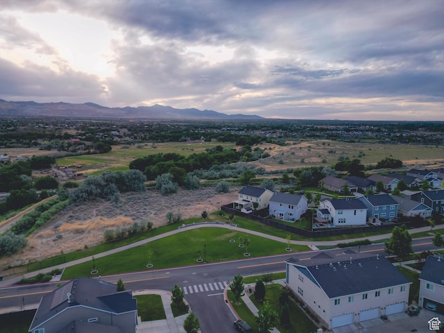 1107 W Coyote Gulch Way, Bluffdale, UT 84065 - aerial view of residential area with a mountain backdrop