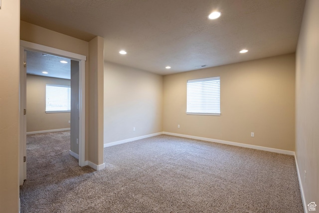 1107 W Coyote Gulch Way, Bluffdale, UT 84065 - spare room with carpet flooring and recessed lighting