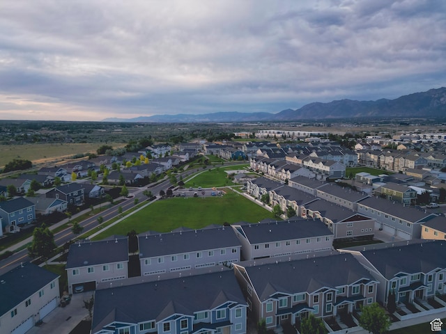 1107 W Coyote Gulch Way, Bluffdale, UT 84065 - aerial perspective of suburban area featuring a mountainous background