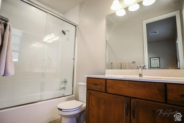 2893 W Nemi Ln, St George, UT 84770 - full bathroom featuring vanity and shower / bath combination with glass door
