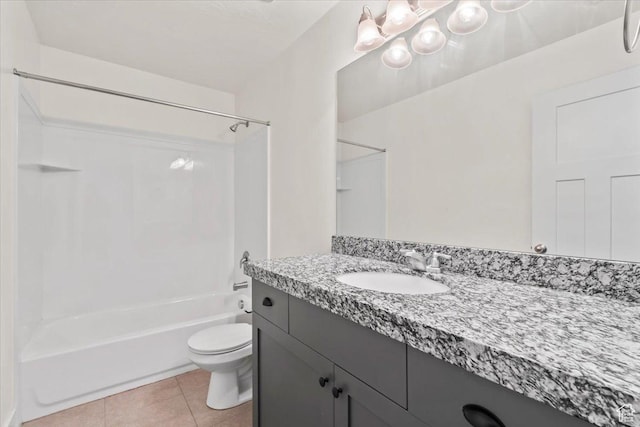 64 W 470 N, Vineyard, UT 84059 - bathroom featuring vanity, bathing tub / shower combination, and tile patterned flooring