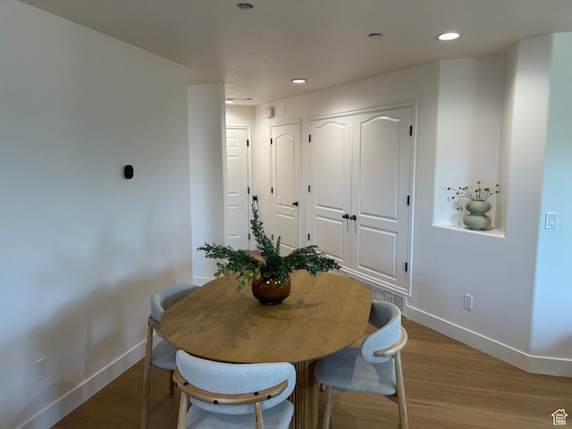 164 E Spencer Peak Way S Unit A11, Draper, UT 84020 - dining space with wood finished floors and recessed lighting