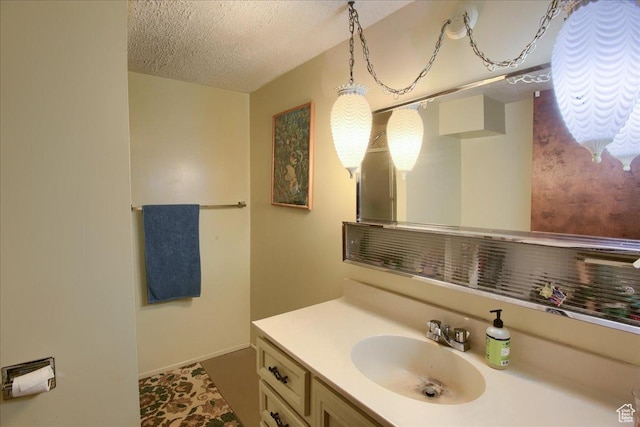 1184 16th St Unit B, Ogden, UT 84404 - bathroom with a textured ceiling and vanity