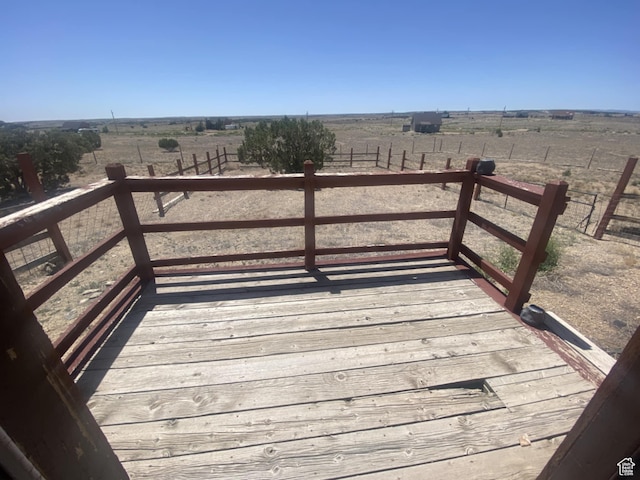 9835 S Big Buck E, Duchesne, UT 84021 - wooden deck featuring a view of rural / pastoral area