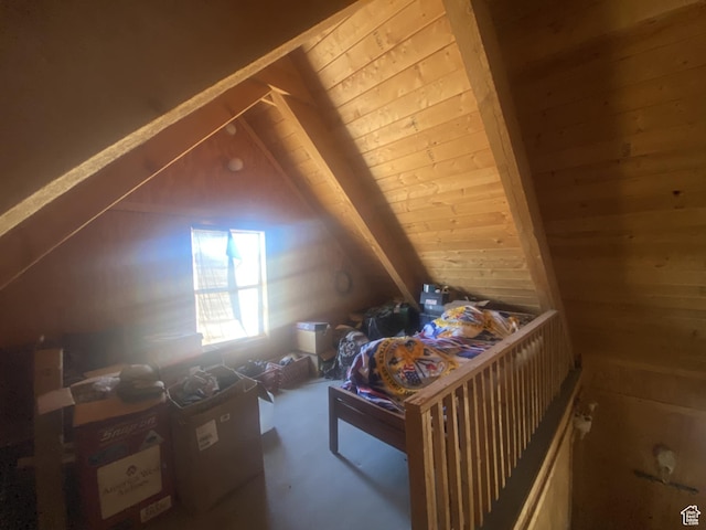 9835 S Big Buck E, Duchesne, UT 84021 - bonus room with lofted ceiling and wood walls